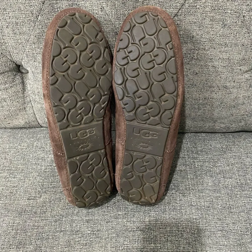 UGG Men's Alder Suede Slippers Dark Brown Men Size 11